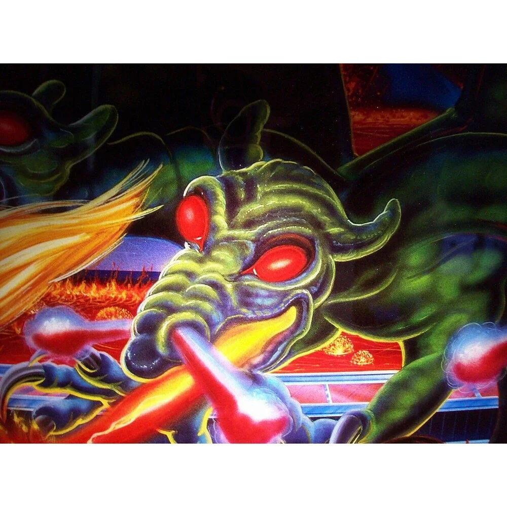 Gottlieb Gladiators Pinball Translite Art Original 1993 NOS Game Graphics
